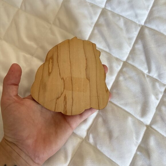 1 Wooden Coaster Brown Dog Cockapoo Drinks Cute Art - Picture 6 of 6